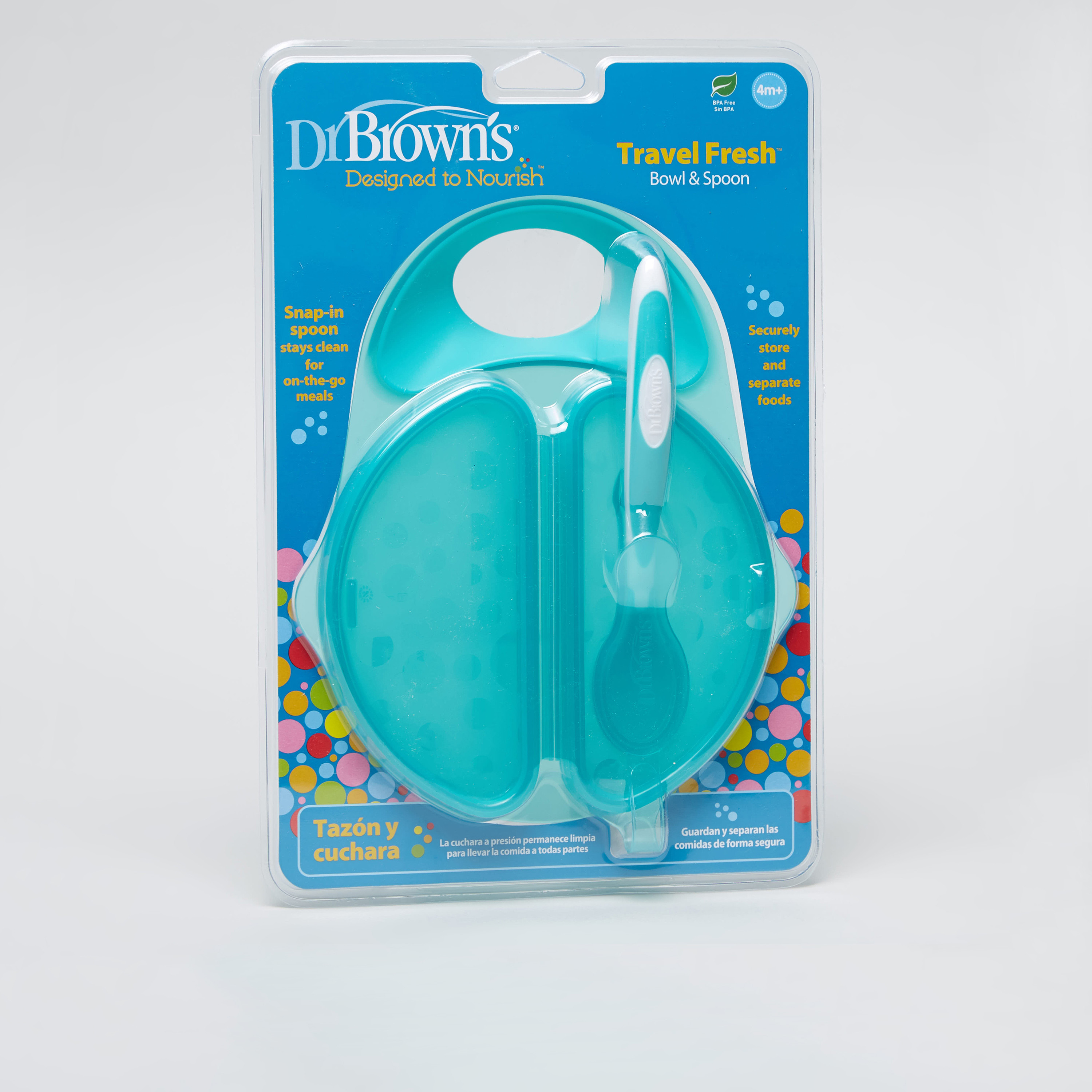 Dr Brown's Travel Fresh Bowl and Spoon-baby-feeding-mealtimeessentials-image-1