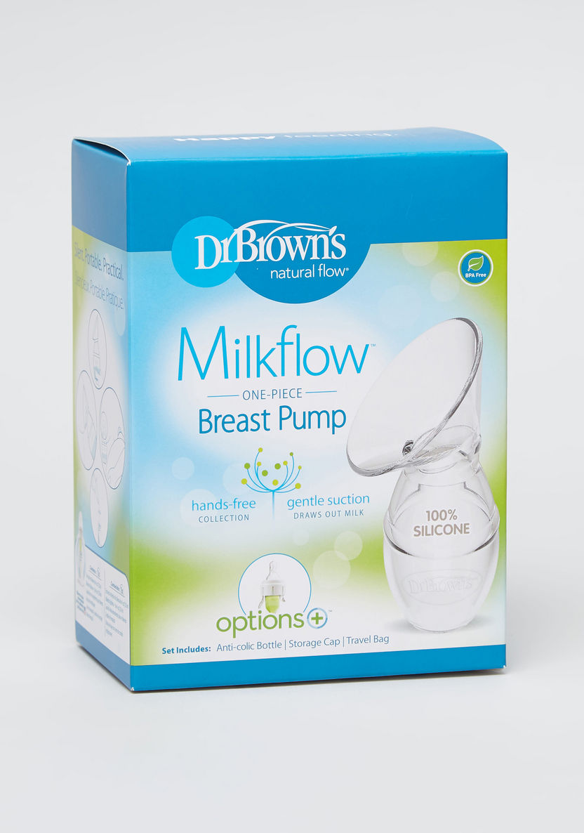 Dr Brown's Natural Flow Milk Flow One Piece Breast Pump-Breast Feeding-image-0