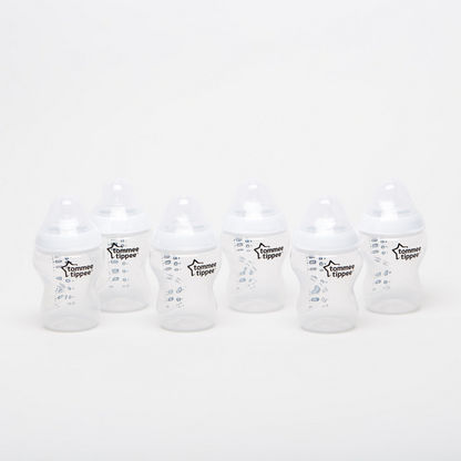 Tommee Tippee Closer to Nature 3+3 Feeding Bottle Set - 260 ml