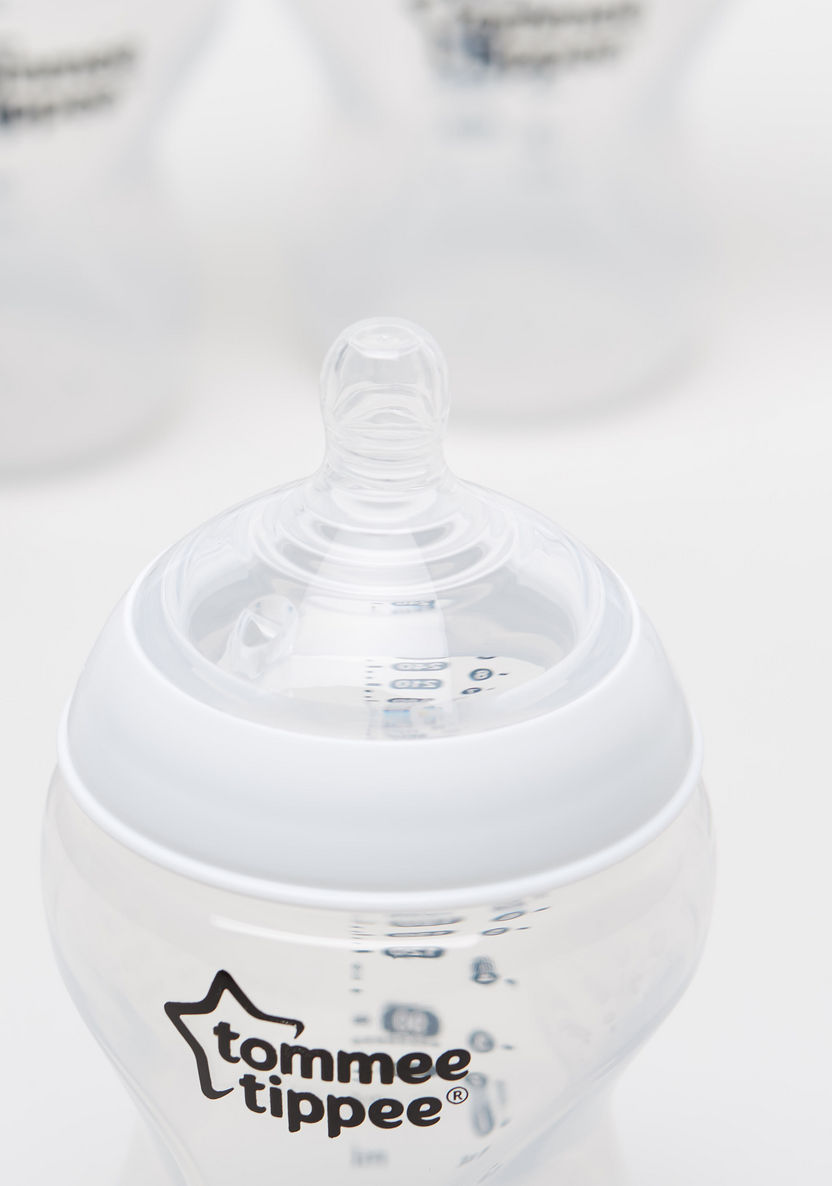 Tommee Tippee Closer to Nature 3+3 Feeding Bottle Set - 260 ml-Bottles and Teats-image-3
