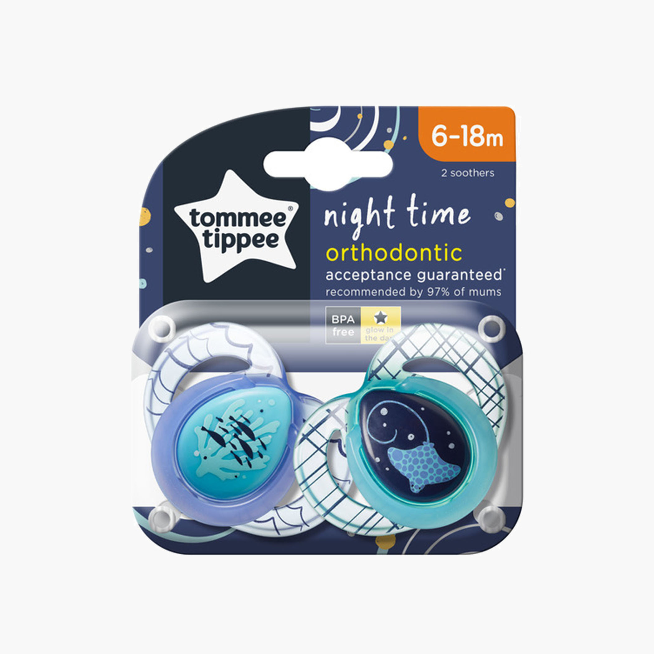 لهاية تضيء في الظلام من تومي تيبي - ألوان متنوعة-baby-feeding-pacifiers-image-4