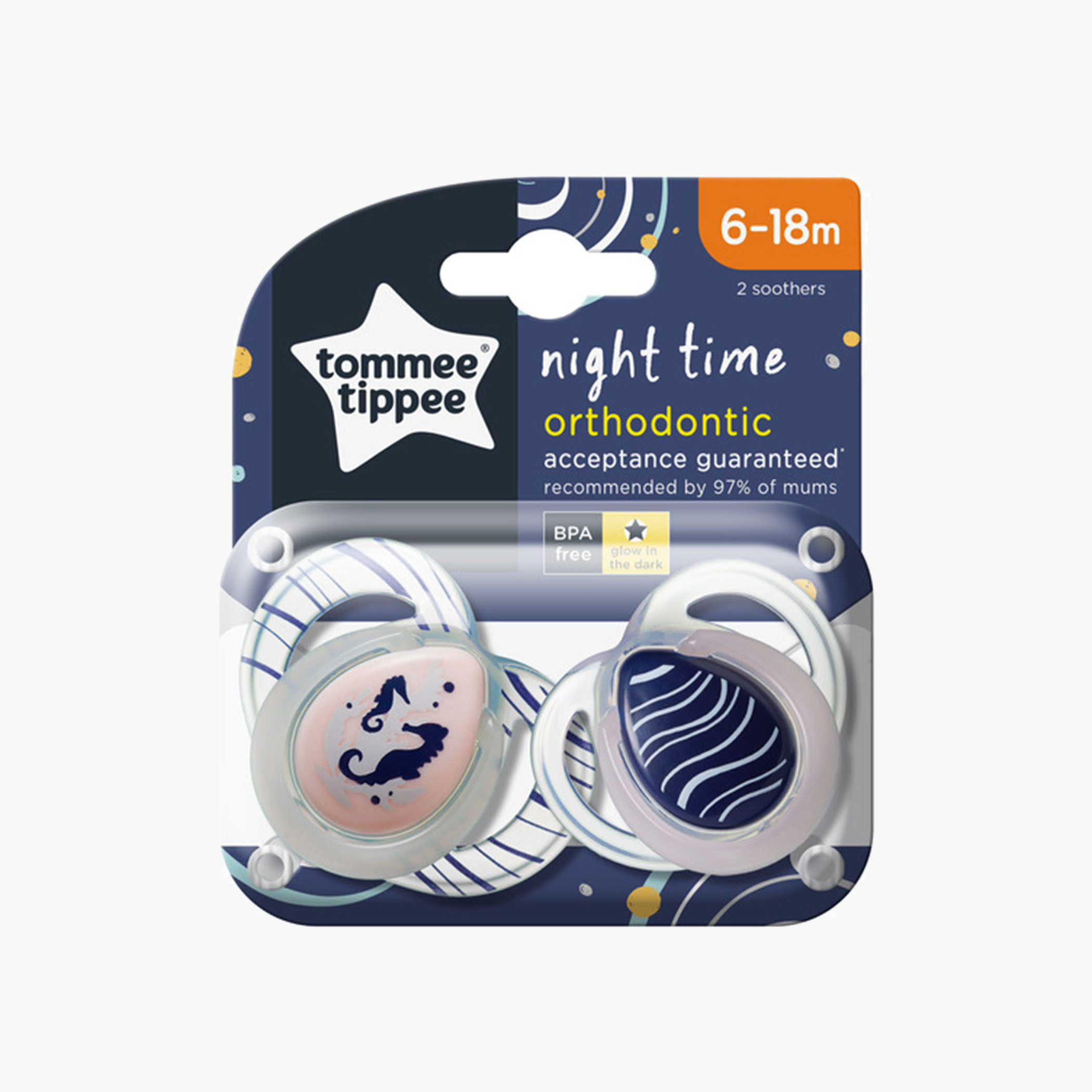 لهاية تضيء في الظلام من تومي تيبي - ألوان متنوعة-baby-feeding-pacifiers-image-6