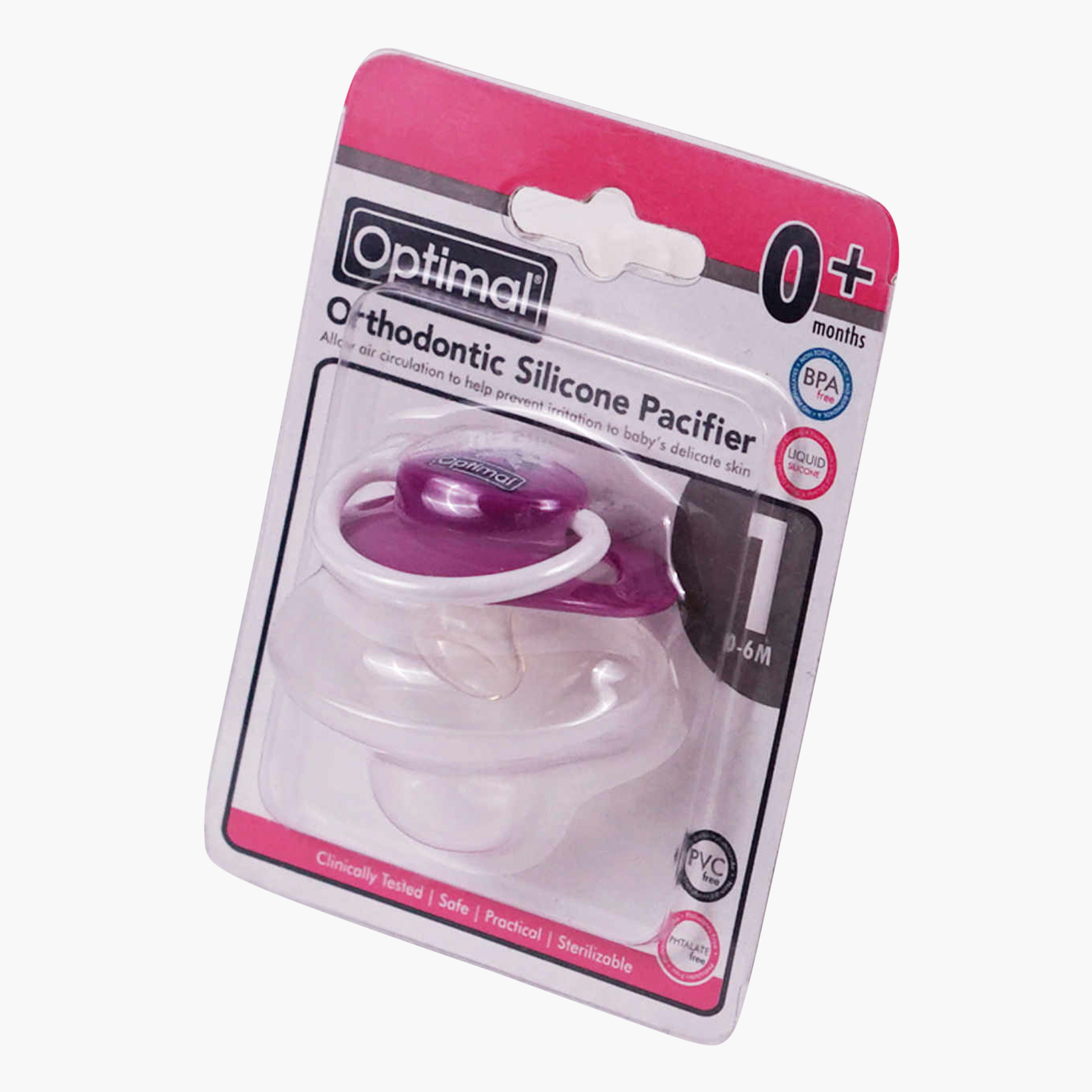 Optimal Orthodontic Silicone Pacifier-baby-feeding-pacifiers-image-3