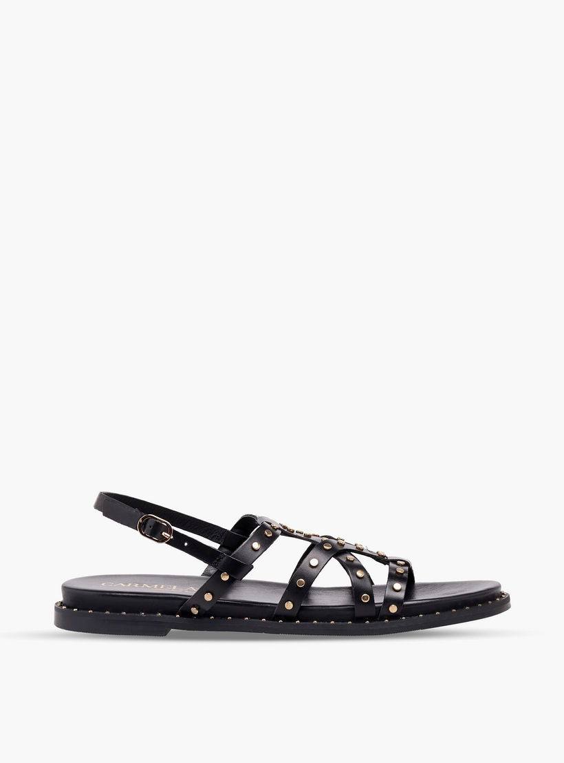 صندل جلد مرصع للنساء من كارميلا-women-shoes-flats-sandals-image-3