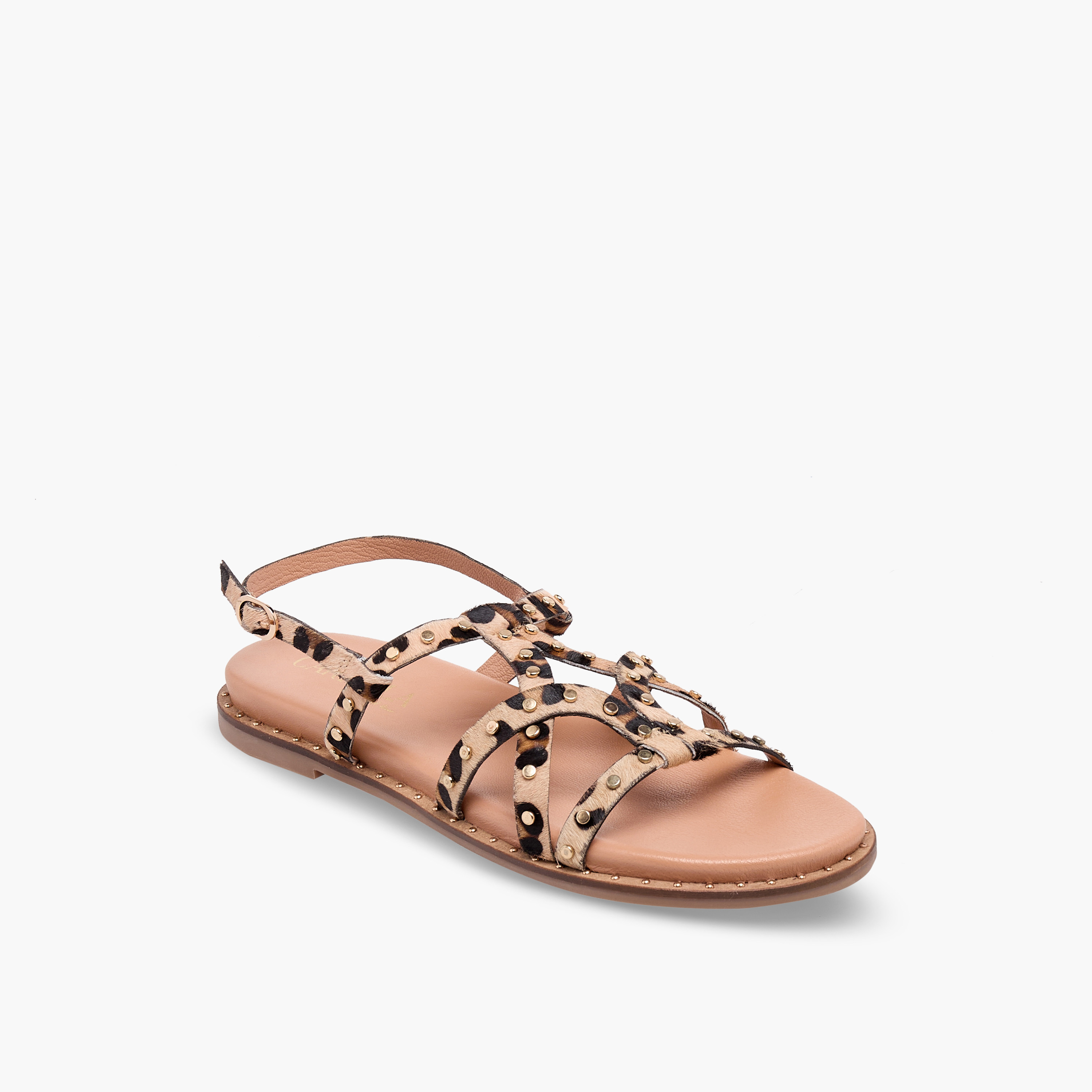 صندل جلد مرصع للنساء من كارميلا-women-shoes-flats-sandals-image-2
