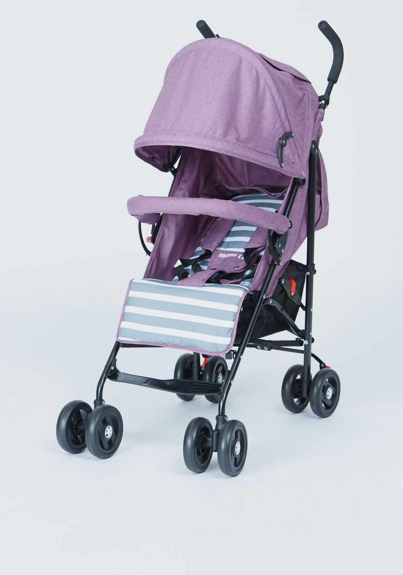 Juniors Billie Flamingo Pink Baby Stroller with 4-Level Adjustable Backrest (Upto 3 years)-Strollers-image-0