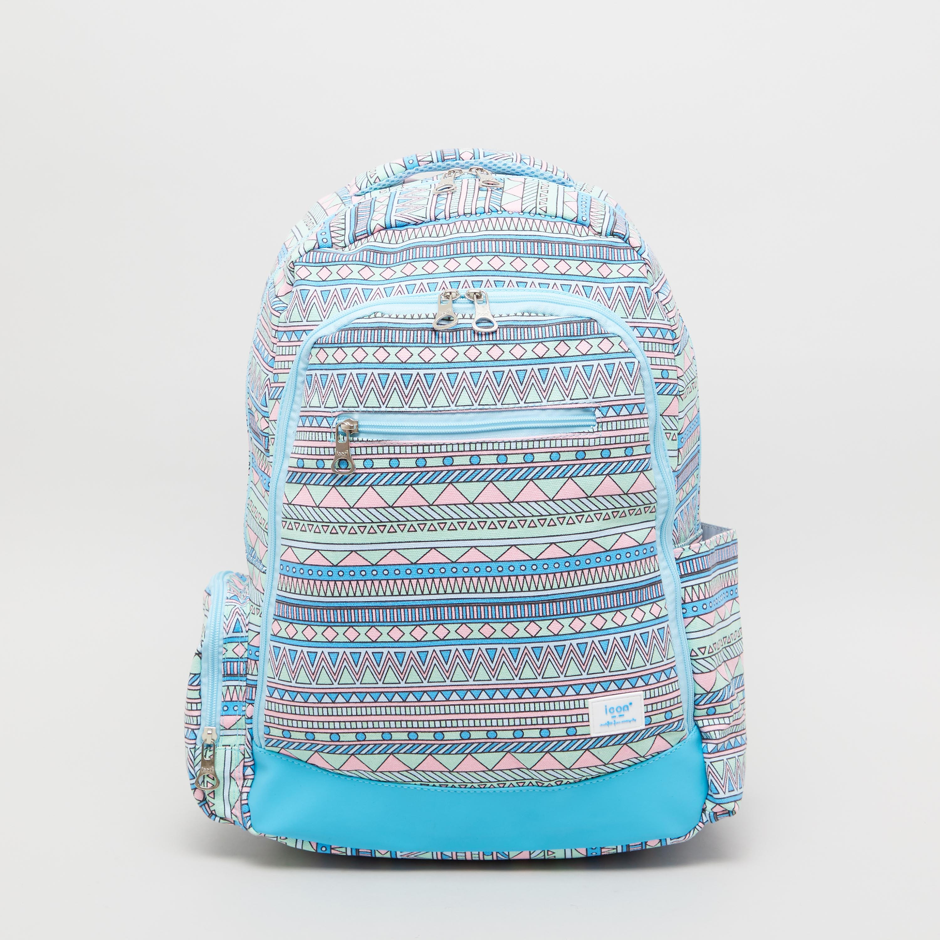 Geometric shop print backpack