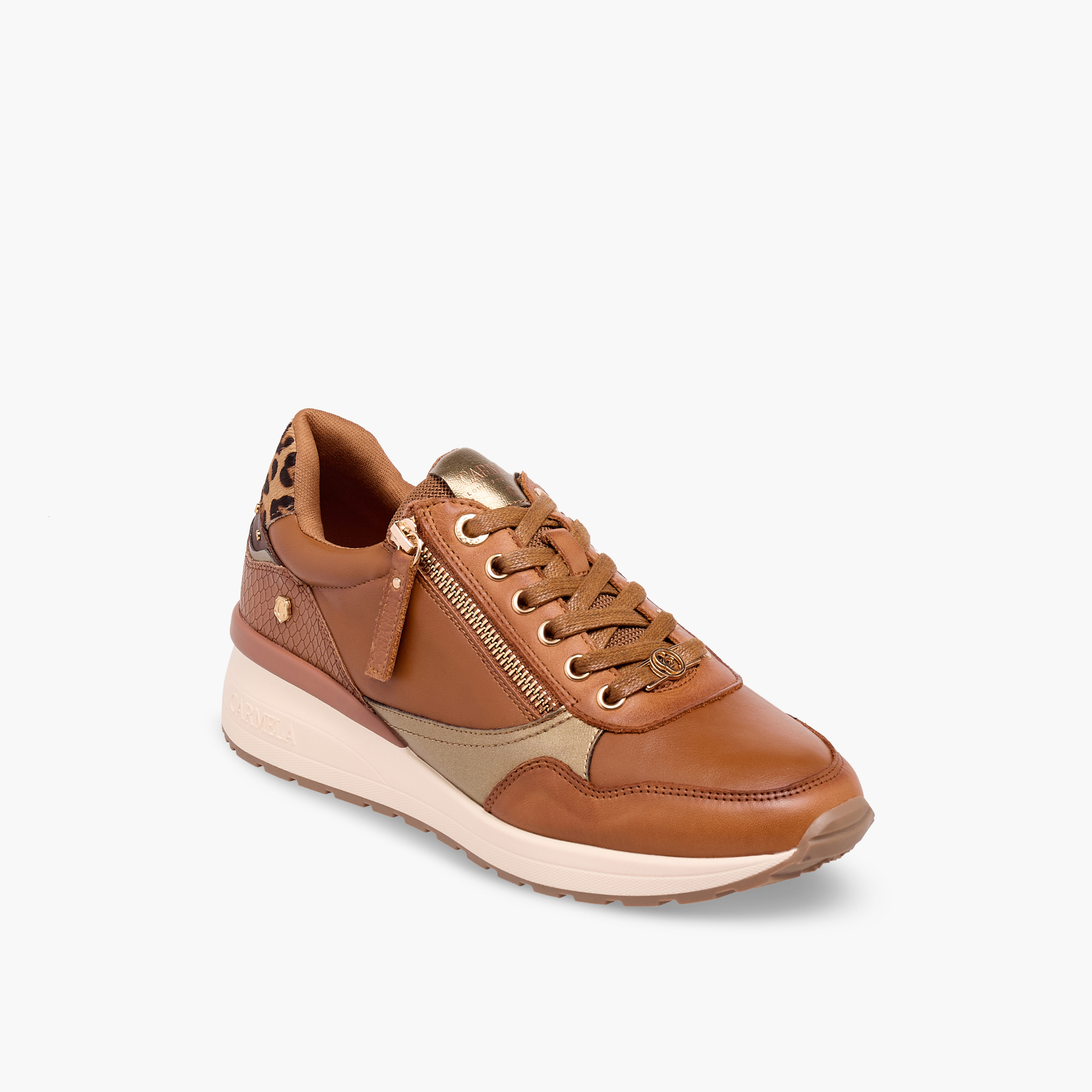 حذاء سنيكرز بقوالب ملونة وطول الكاحل ورباط إغلاق للنساء من كارميلا-women-shoes-sneakers-image-2