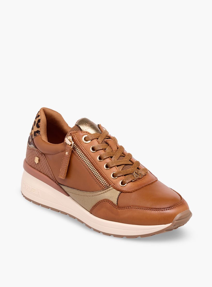 حذاء سنيكرز بقوالب ملونة وطول الكاحل ورباط إغلاق للنساء من كارميلا-women-shoes-sneakers-image-2