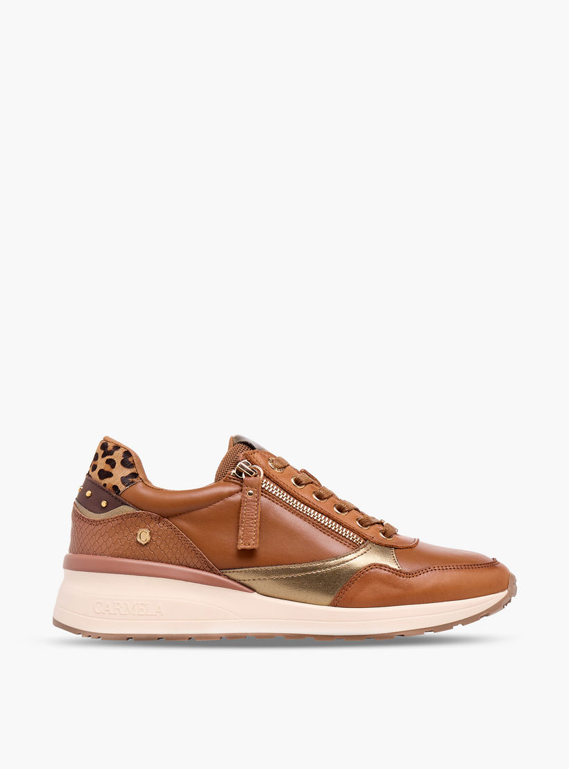 حذاء سنيكرز بقوالب ملونة وطول الكاحل ورباط إغلاق للنساء من كارميلا-women-shoes-sneakers-image-3