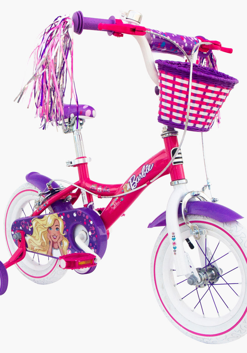 Spartan Barbie Print Premium Bicycle - 12 inches-Bikes and Ride ons-image-1