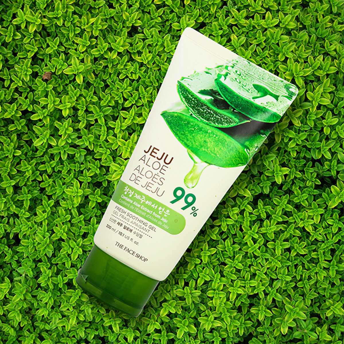 The Face Shop Jeju Aloe Fresh Soothing Gel 300 Ml – Mit 99% Aloe Vera Für Beruhigte & Erfrischte Haut
