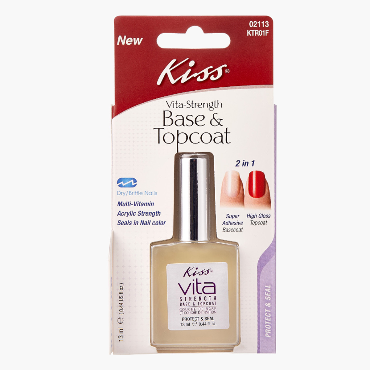 Kiss Cosmetics Vita-Strength Base and Topcoat - 13 ml-beautyandpersonalcare-makeup-nails-basecoats-image-1