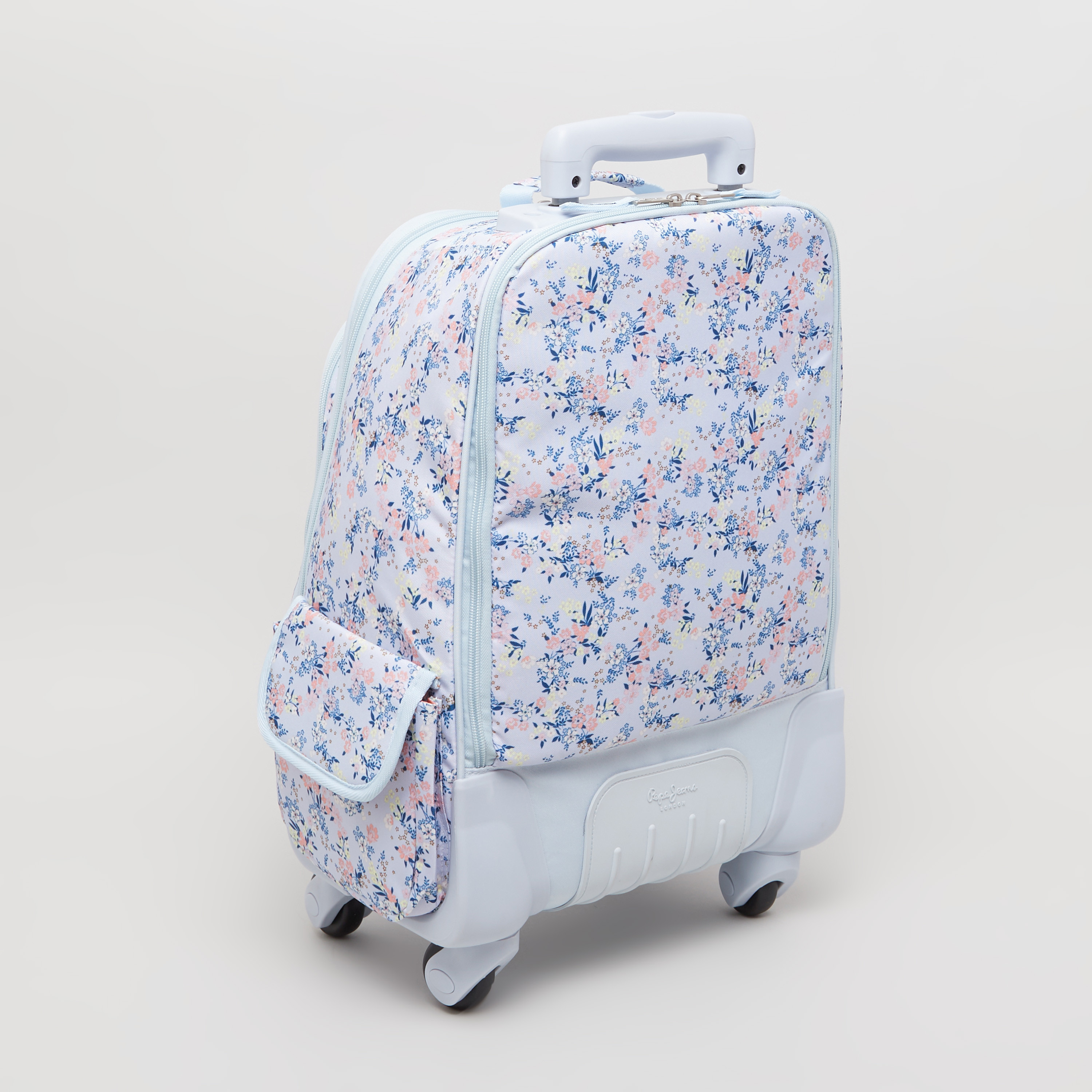 شنطة ترولي بطبعات أزهار من بيبي جينز لندن - 33x44x21 سم-school-bagsandbackpacks-trolleybags-image-5