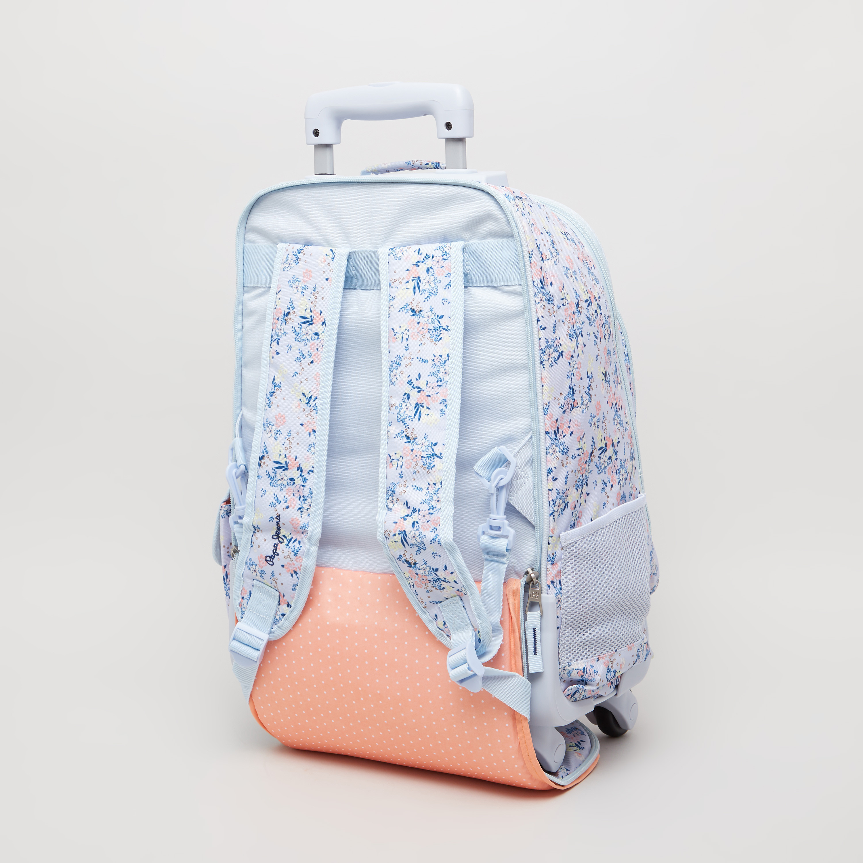 شنطة ترولي بطبعات أزهار من بيبي جينز لندن - 33x44x21 سم-school-bagsandbackpacks-trolleybags-image-6