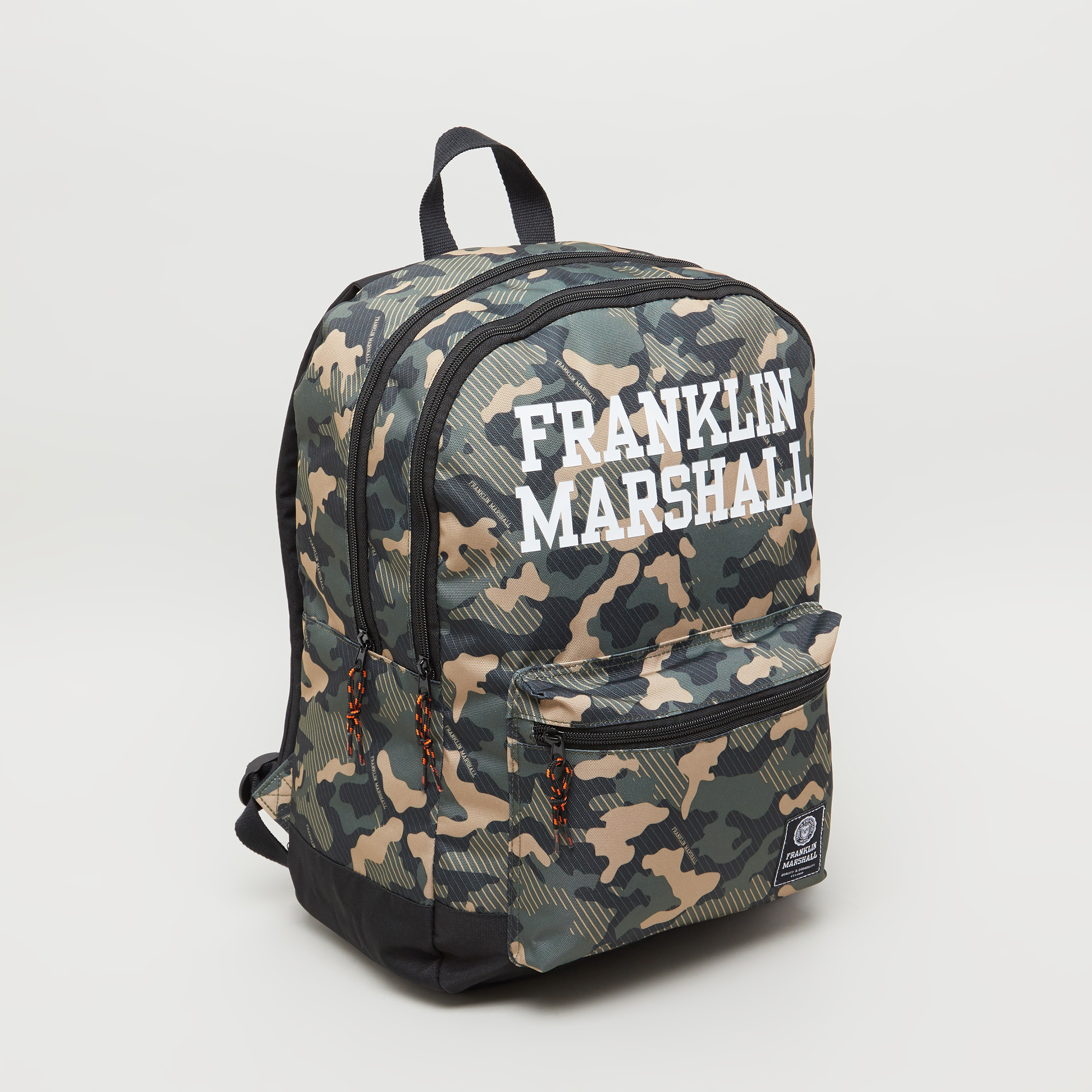 Franklin Marshall Camo Print Backpack 45x33x18 cms