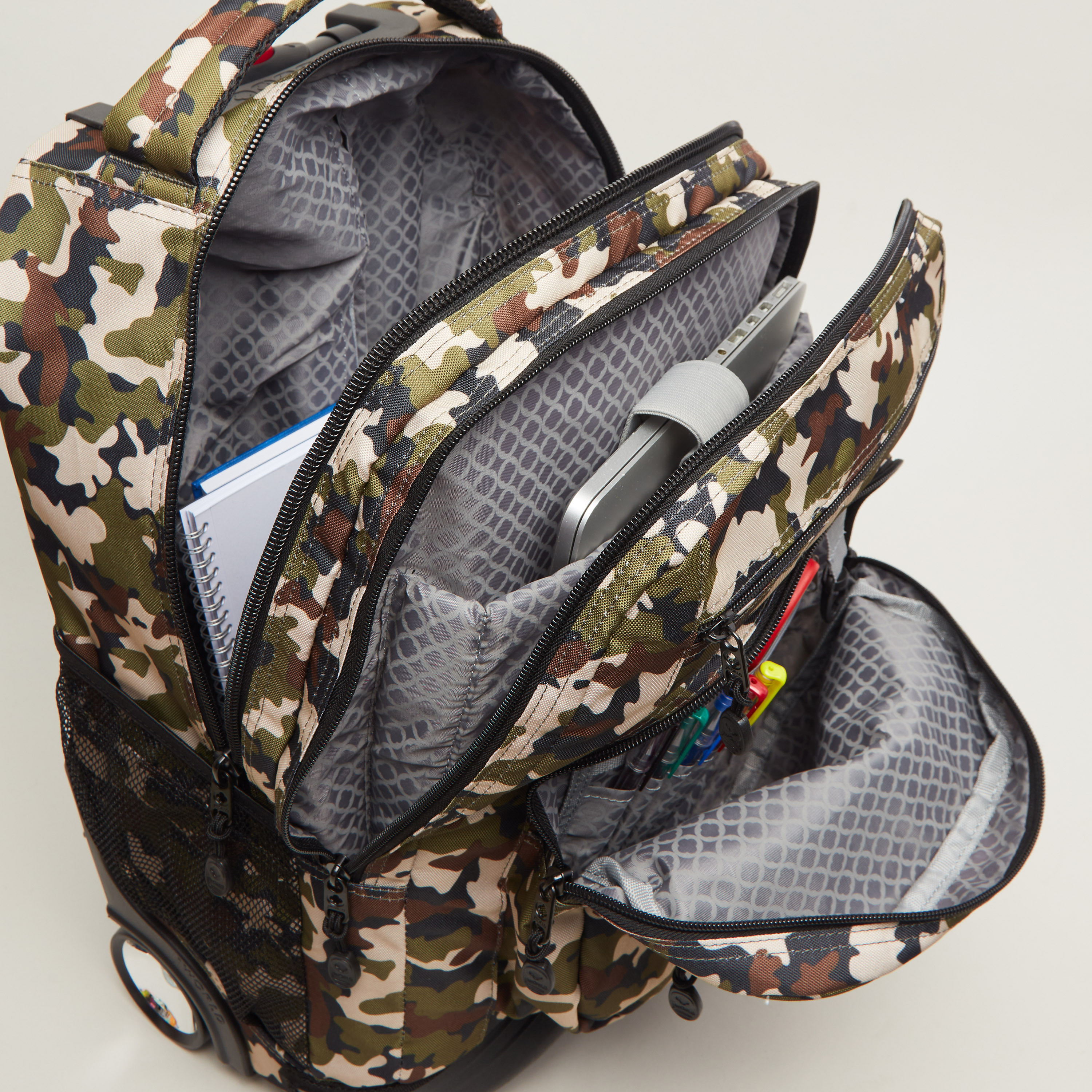 J World Camo Print Trolley Backpack - 22x34x51 cms-school-bagsandbackpacks-trolleybags-image-7