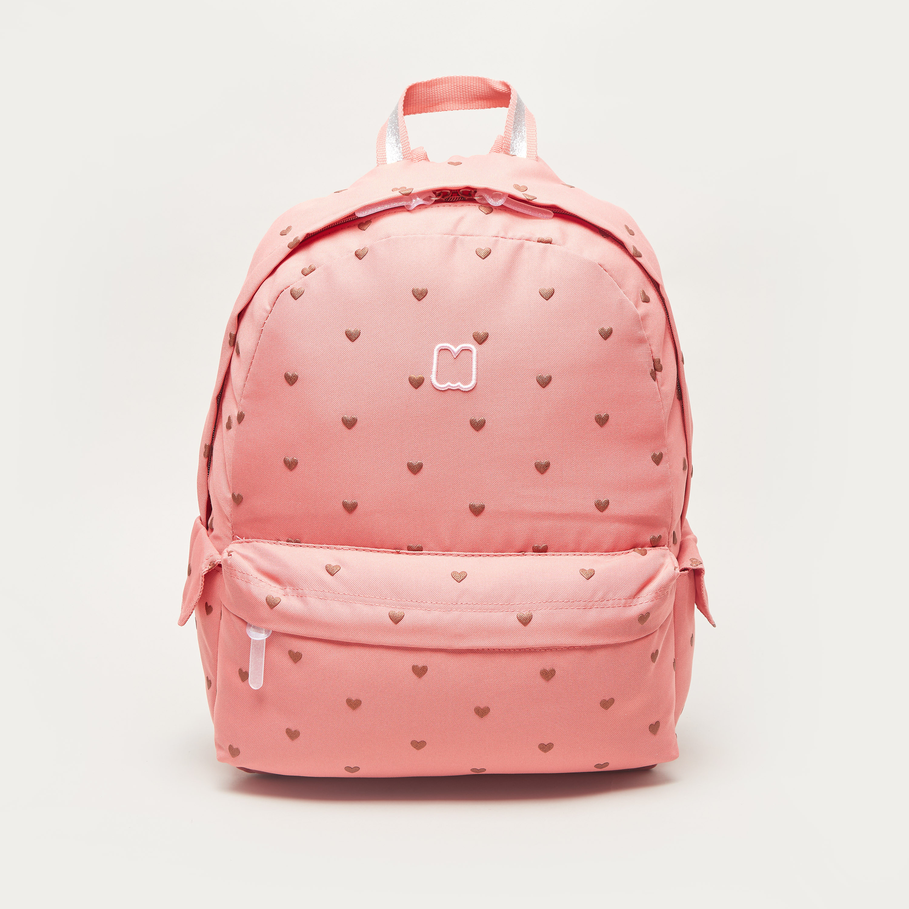 MARSHMALLOW Puff Print Zipper Backpack 44x29x14 cms