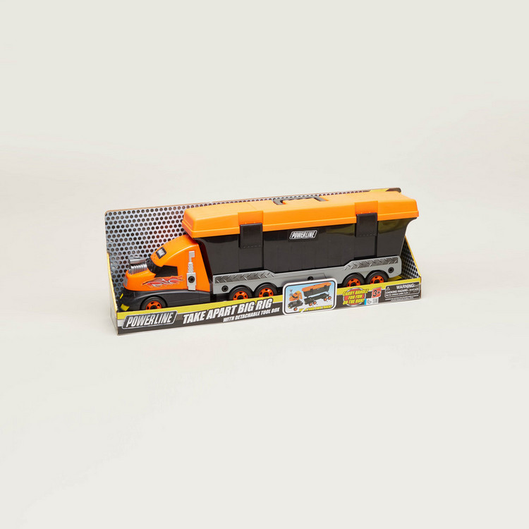 Powerline Take Apart Big Rig with Detachable Tool Box Toy