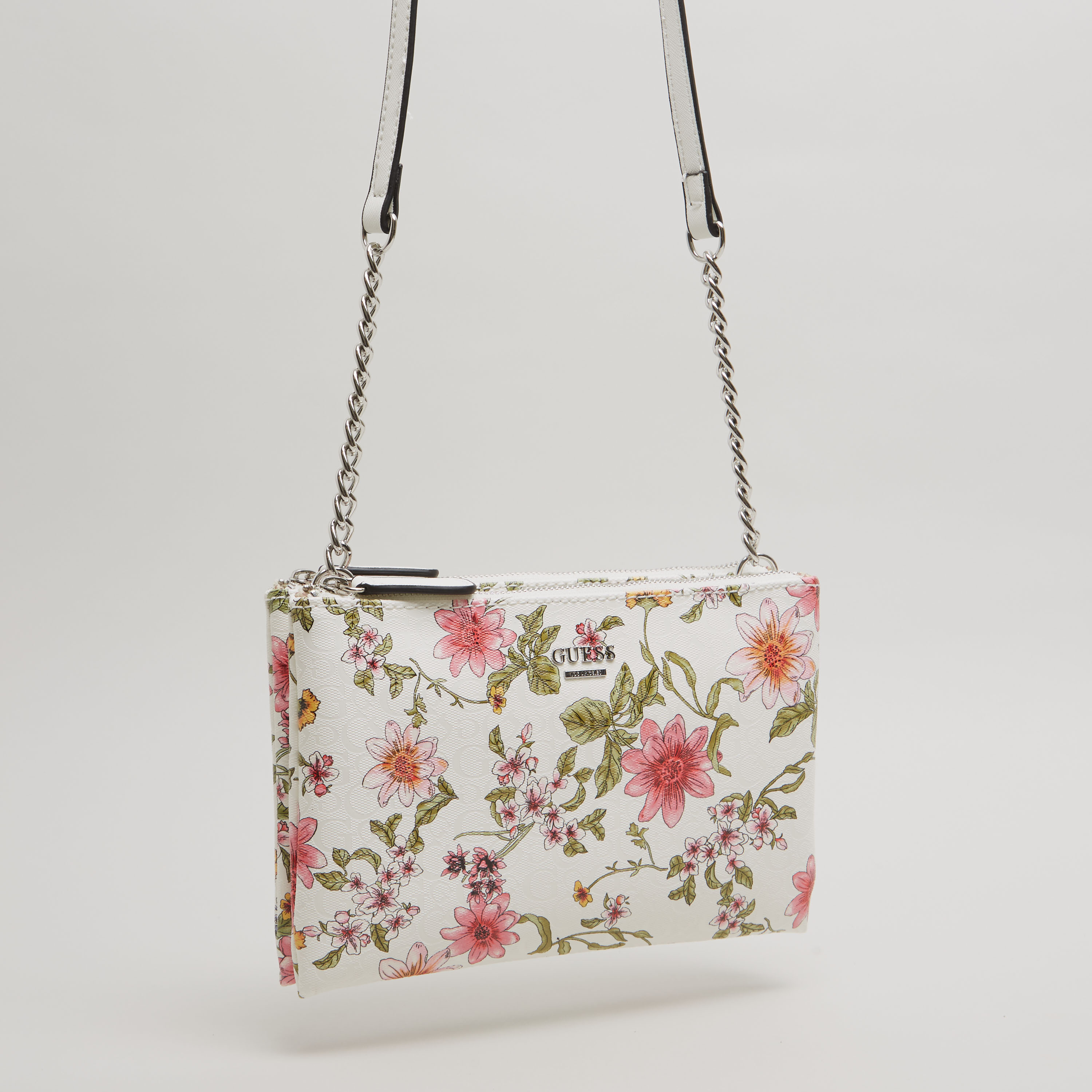 guess floral sling bag