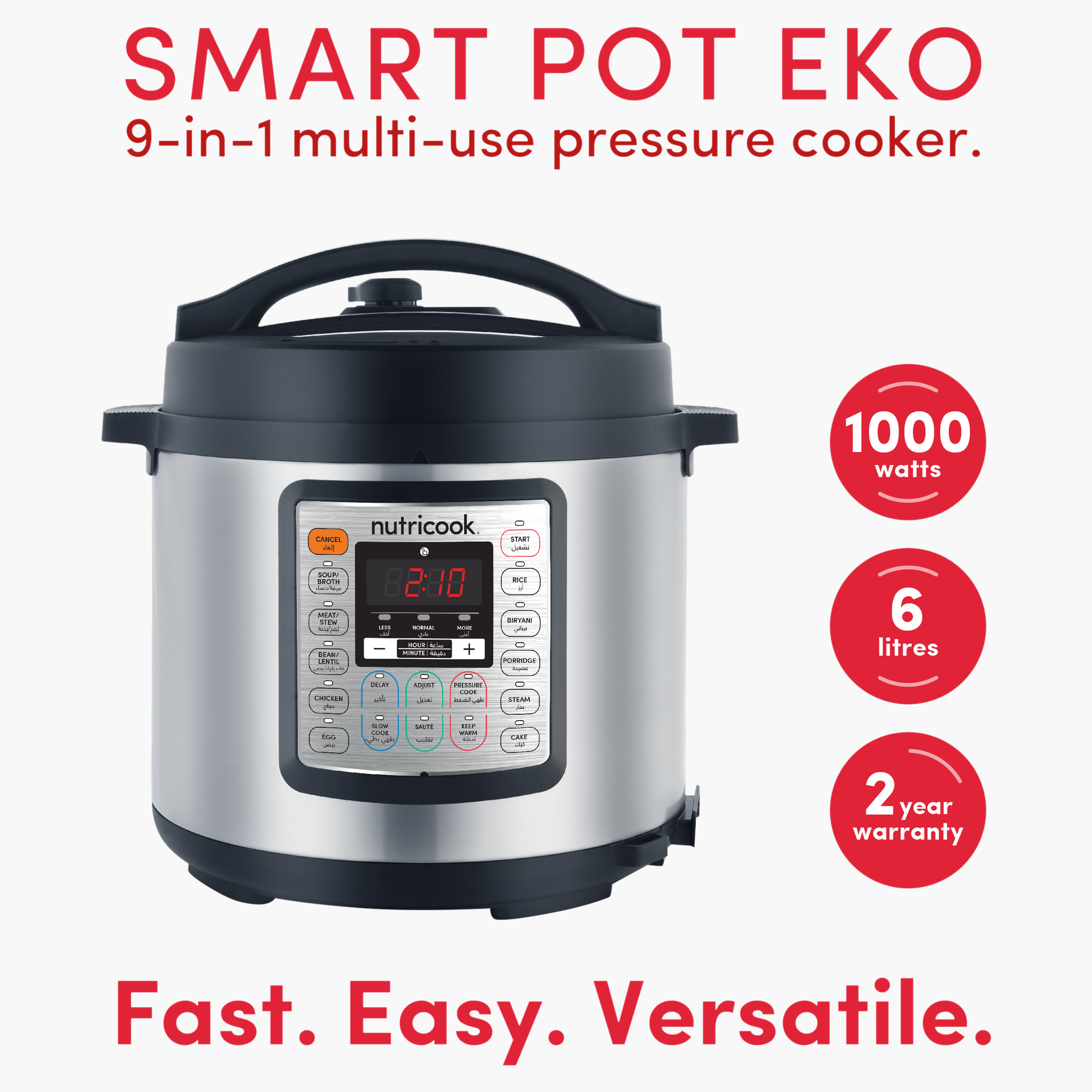 Nutricook Smart Pot Eko 9-in-1 Electric Pressure Cooker-baby-feeding-babyfoodprocessors-image-2