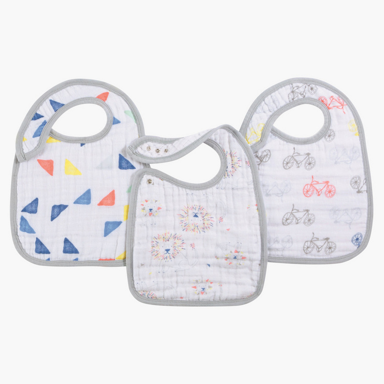Aden & Anais Printed Classic Snap Bibs - Pack of 3