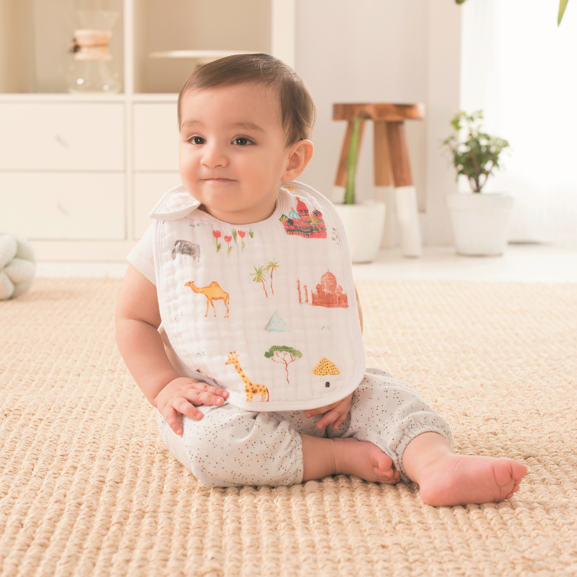 Buy Aden Anais Around the World Bib with Snap Closure Set of 3 Online Babyshop Kuwait