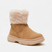 Little Missy Fur Accented Ankle Boots with Zip Closure-Girl%27s Boots-thumbnailMobile-1