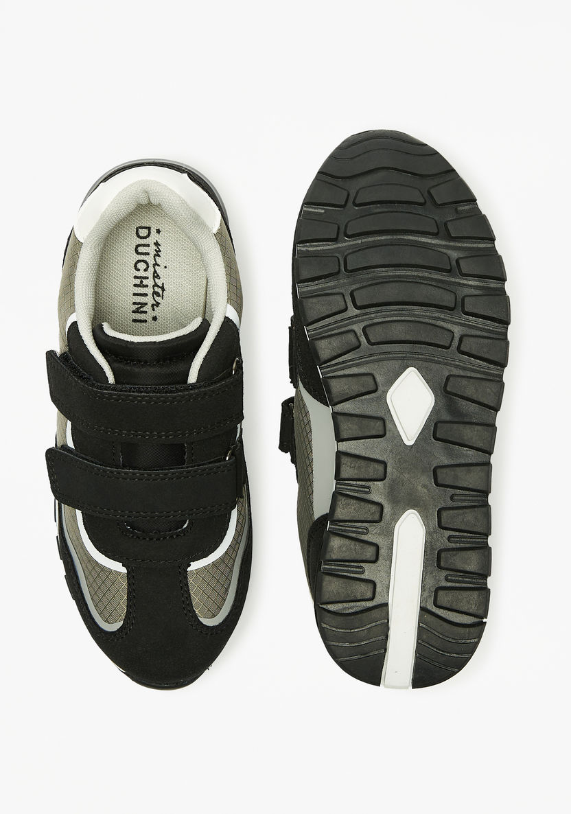 Mister Duchini Panelled Sneakers with Hook and Loop Closure-Boy%27s Sneakers-image-3