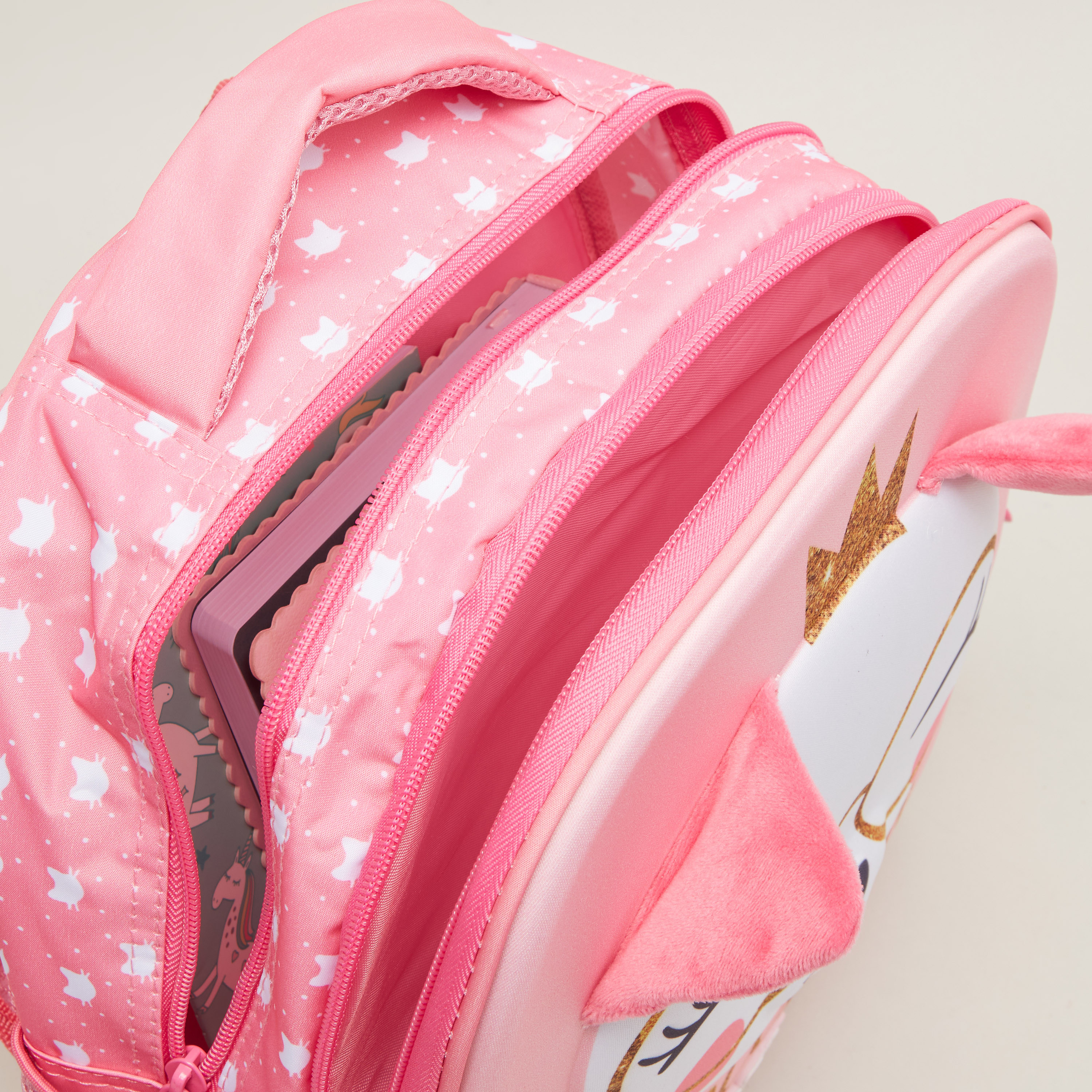Shop Must Cat Printed Backpack - 27x10x31 cms Online
