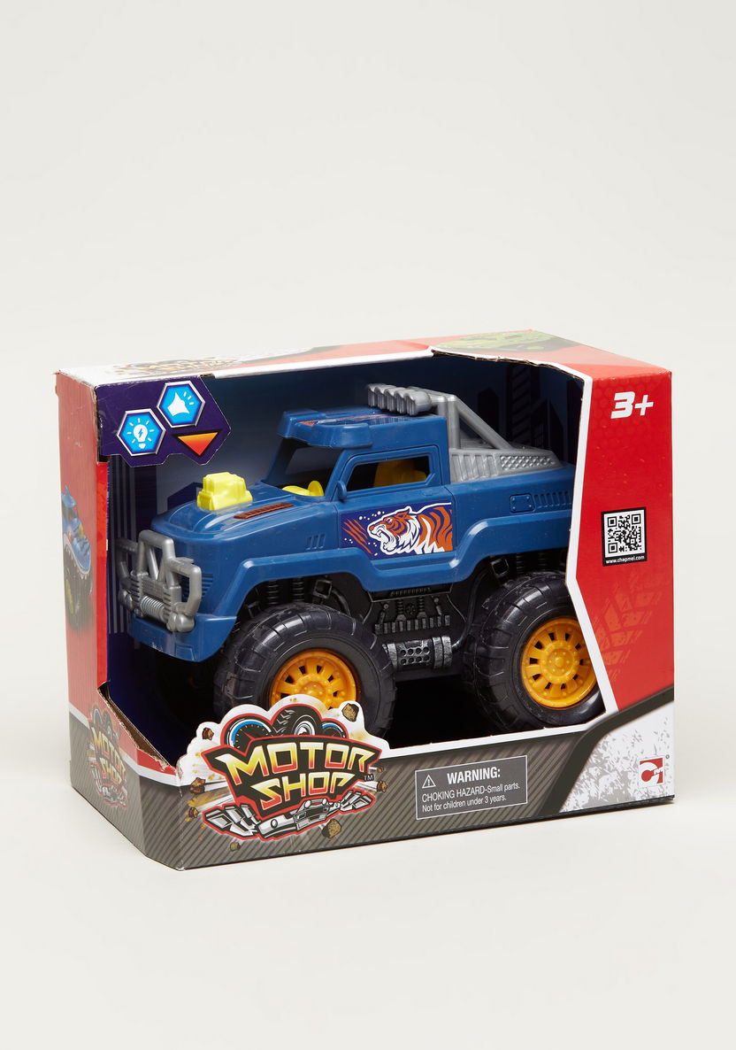 MotorShop Battery Operated Monster Toy Truck-Action Figures and Playsets-image-0