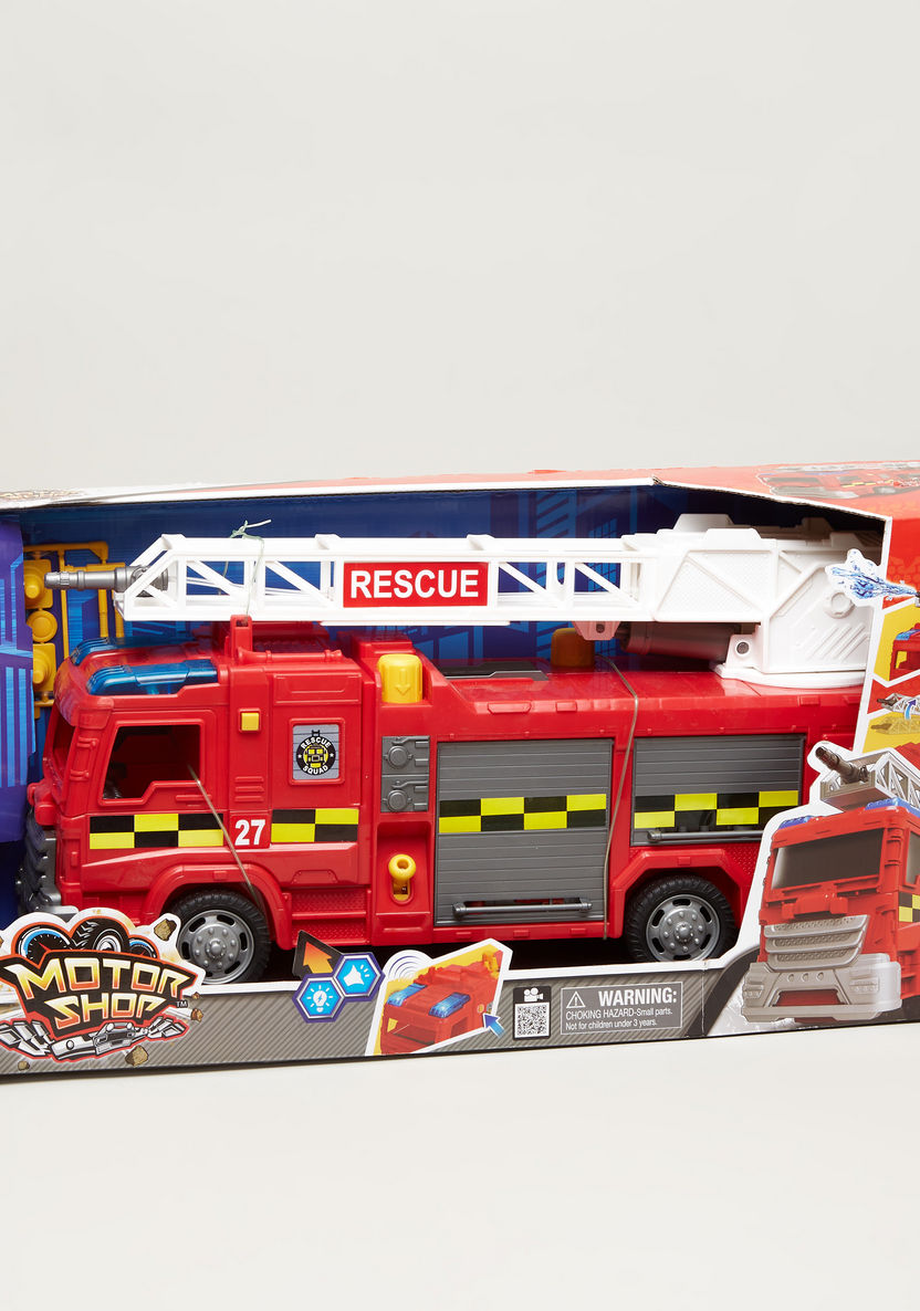 MotorShop Pump Action Battery Operated Fire Engine Toy-Gifts-image-0