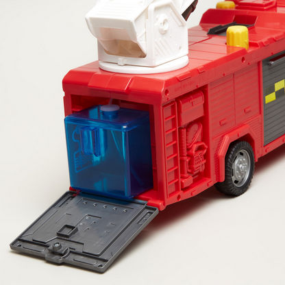 MotorShop Pump Action Battery Operated Fire Engine Toy
