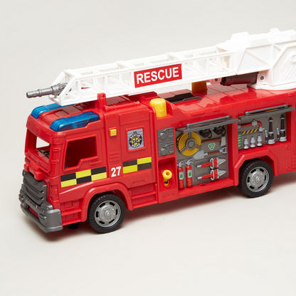MotorShop Pump Action Battery Operated Fire Engine Toy