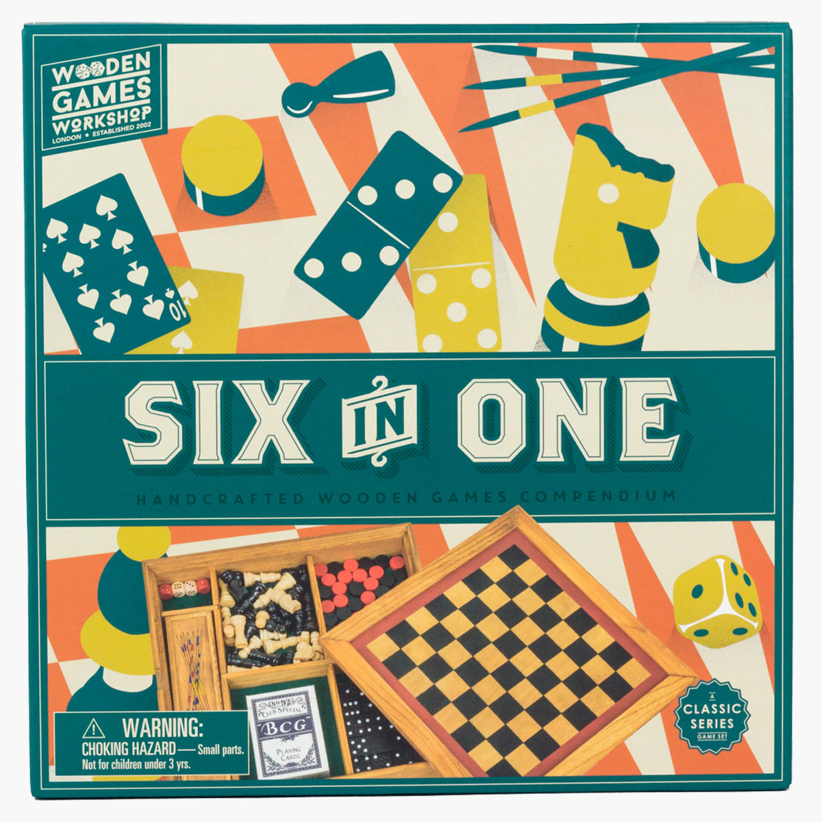 Professor Puzzle Six in One Compendium Board Game