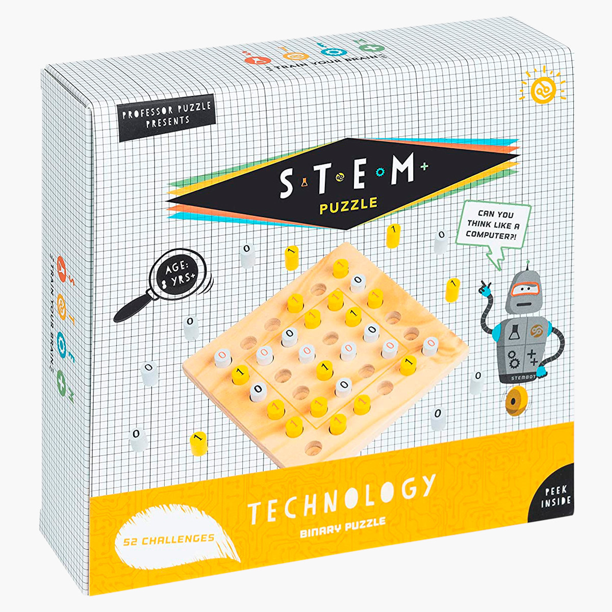 Professor Puzzle STEM Technology Binary Puzzle Set