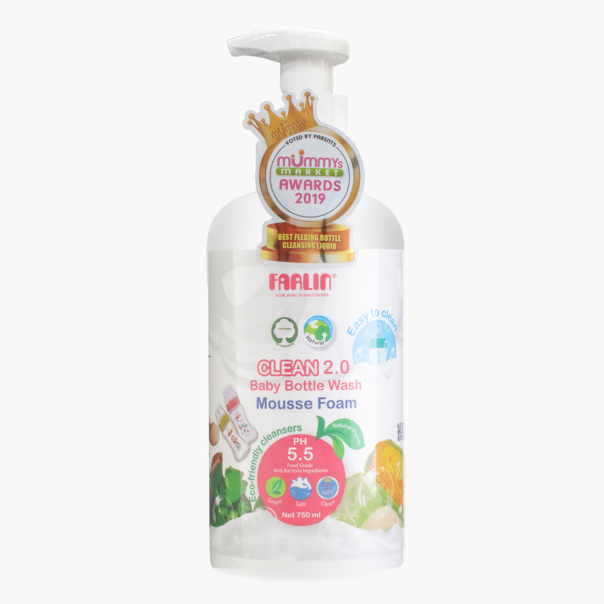 FARLIN Bottle Mousse Foam Wash - 750 ml-baby-feeding-cleaningliquids-image-1