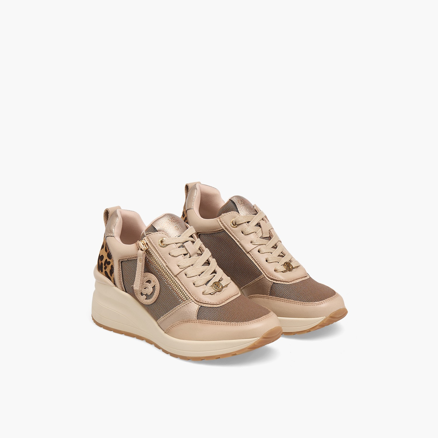 Carmela Women Panelled Leather Lace-Up Ankle Sneakers-women-shoes-sneakers-image-1