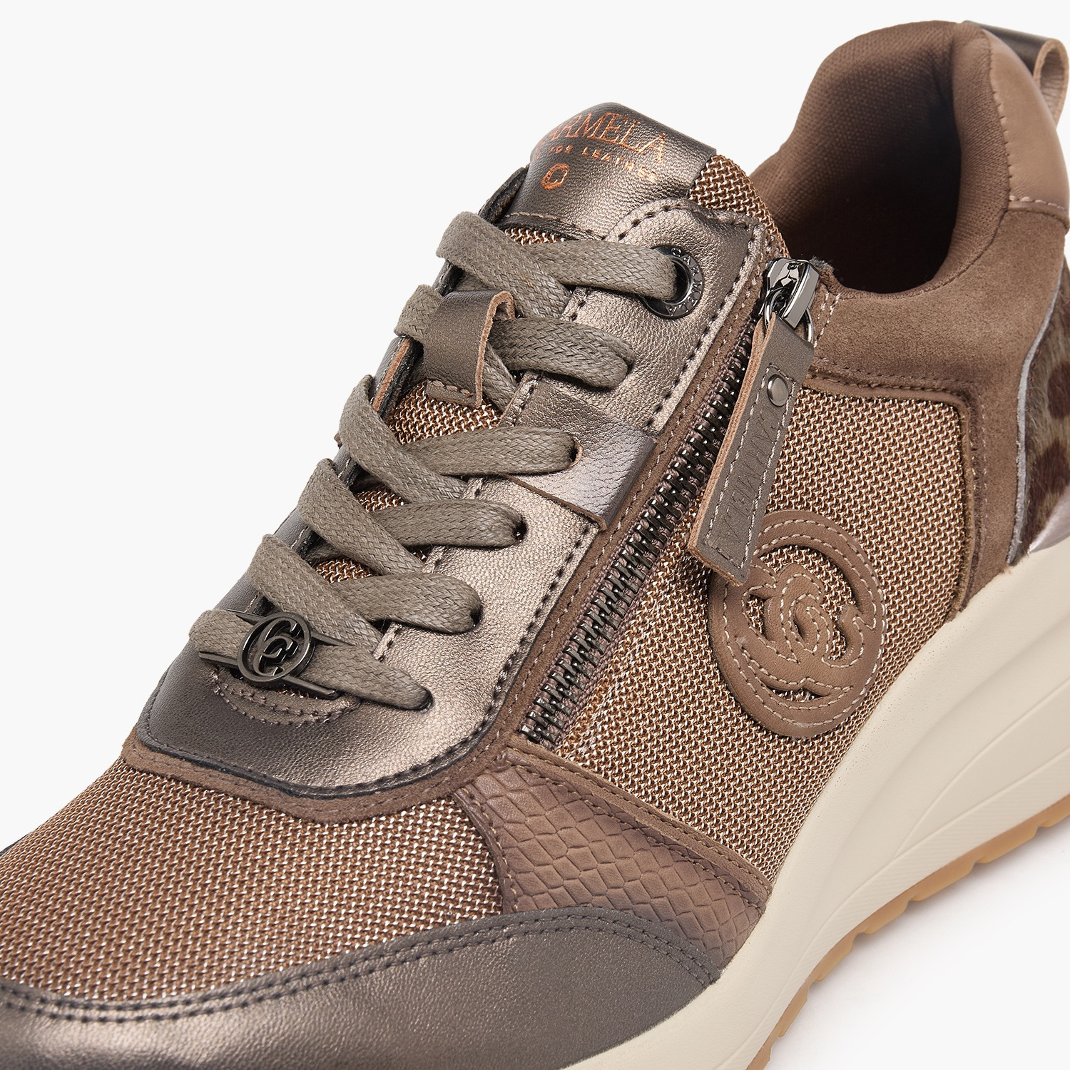Carmela Women Panelled Leather Lace-Up Ankle Sneakers-women-shoes-sneakers-image-4