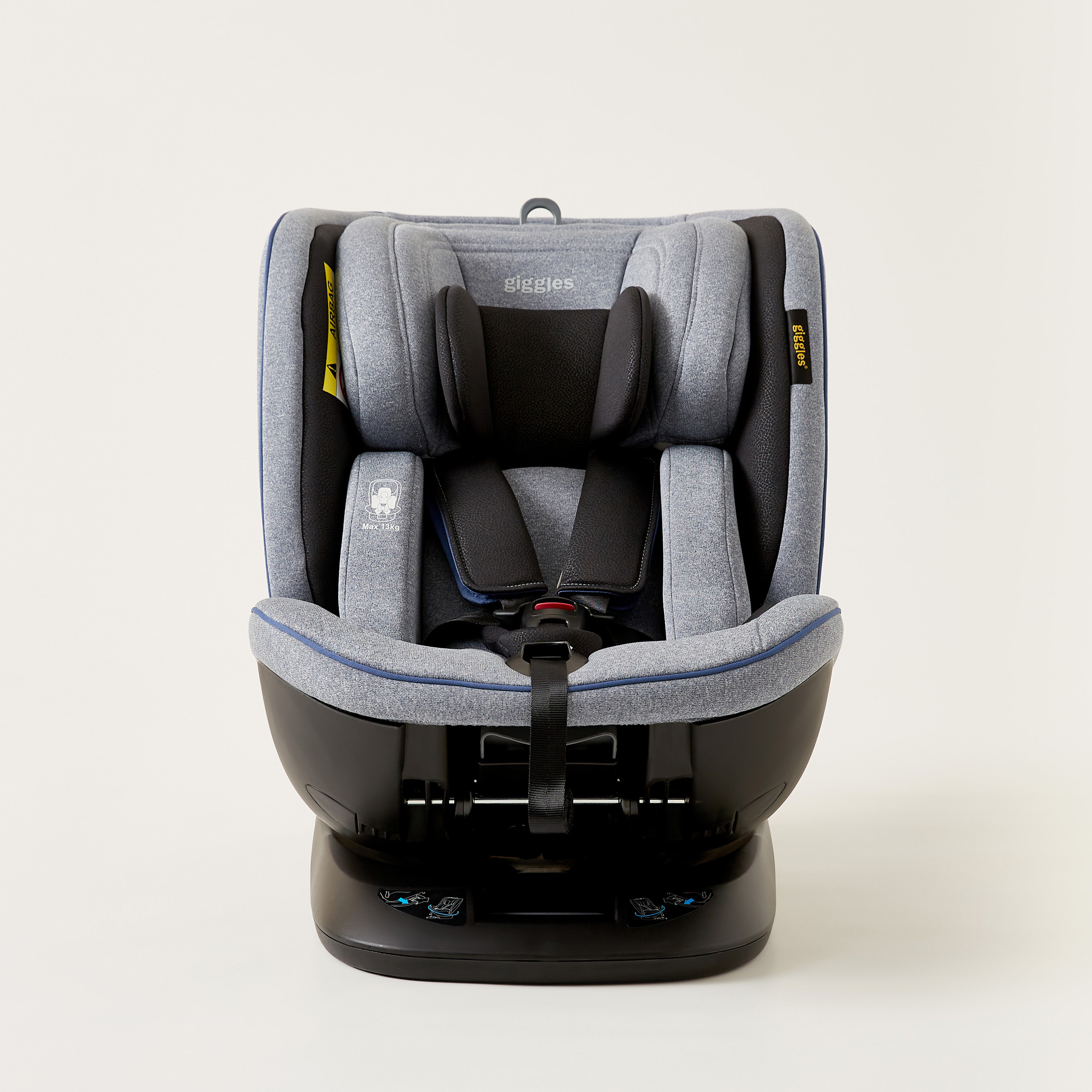 Giggles OrbitFix 4-in-1 Car Seat - Grey (Up to 12 years)-baby-gear-carseats-image-3