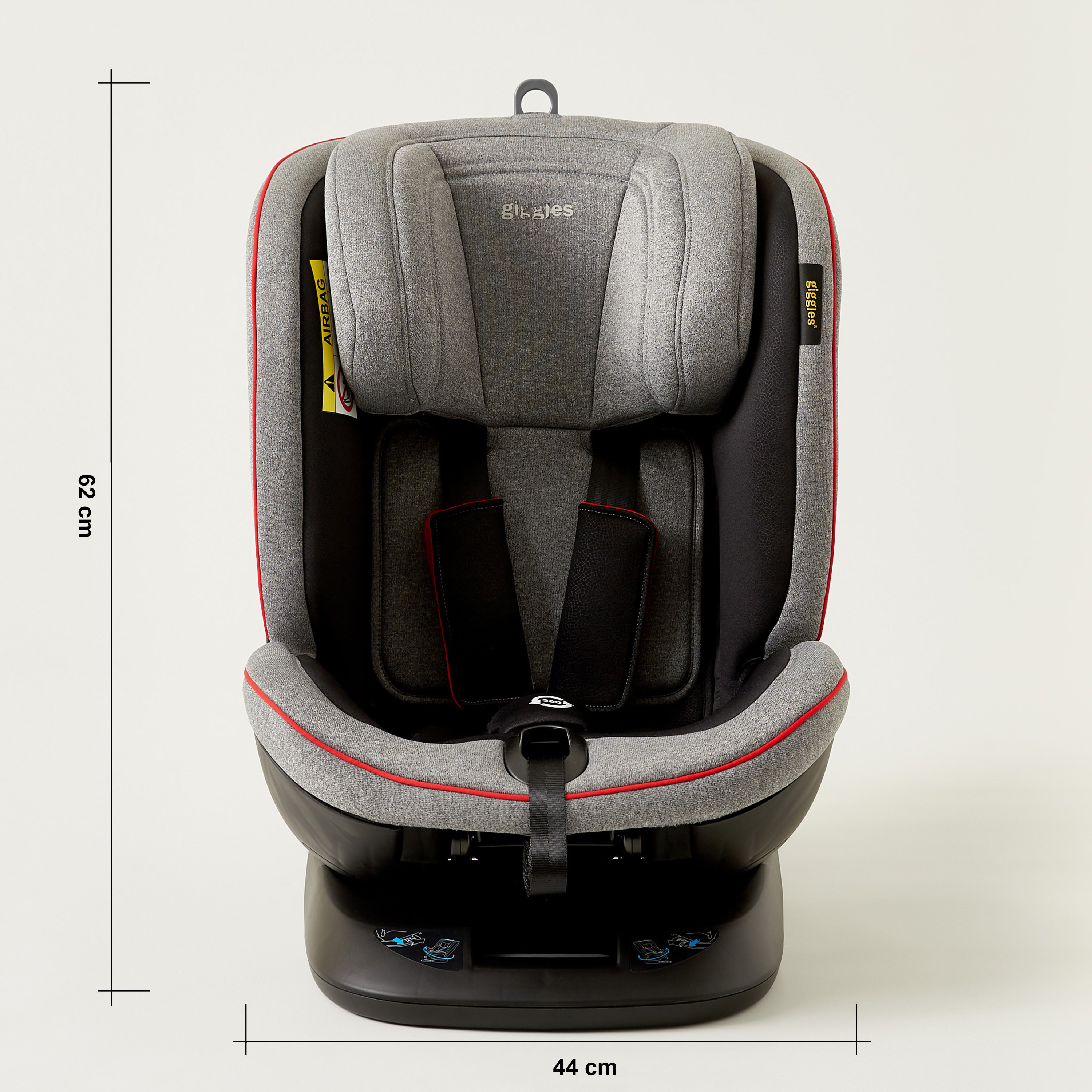Giggles OrbitFix 4-in-1 Car Seat - Grey (Up to 12 years)-baby-gear-carseats-image-11