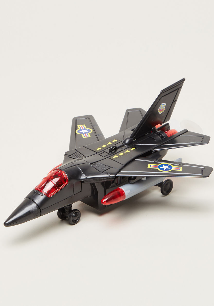 Battery Operated F-111 Fighter Plane Play Set-Scooters and Vehicles-image-0