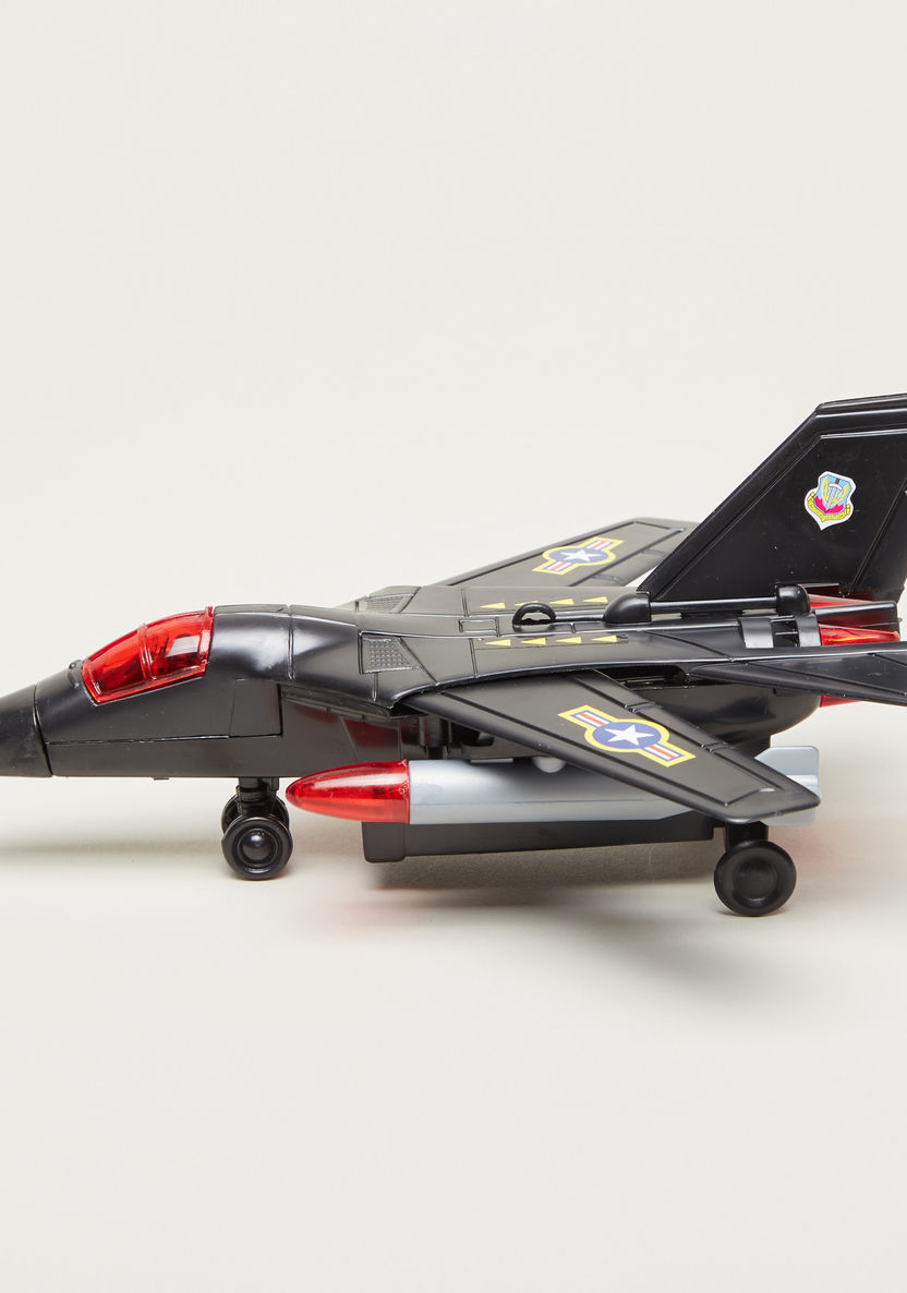 Battery Operated F-111 Fighter Plane Play Set-Scooters and Vehicles-image-1