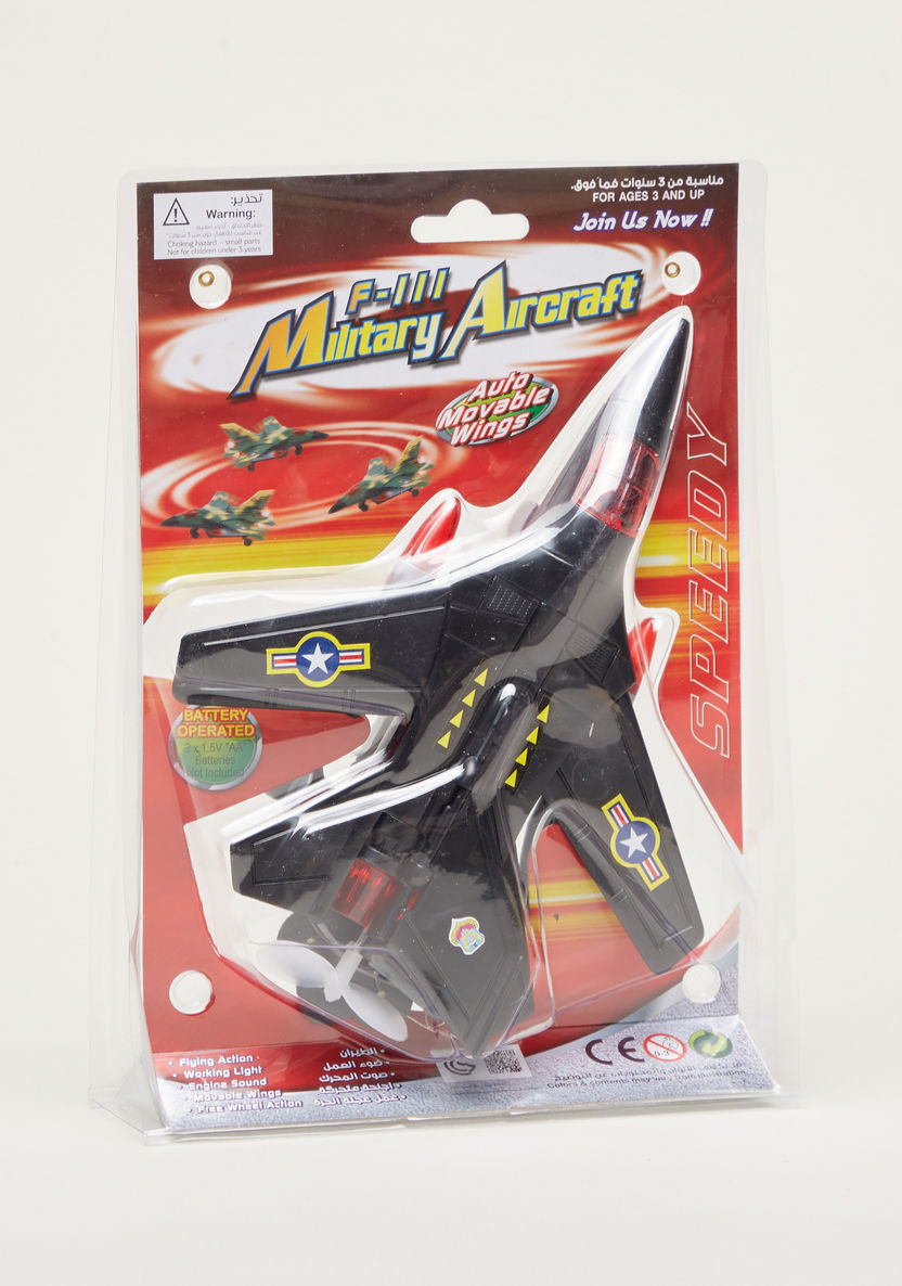 Battery Operated F-111 Fighter Plane Play Set-Scooters and Vehicles-image-5