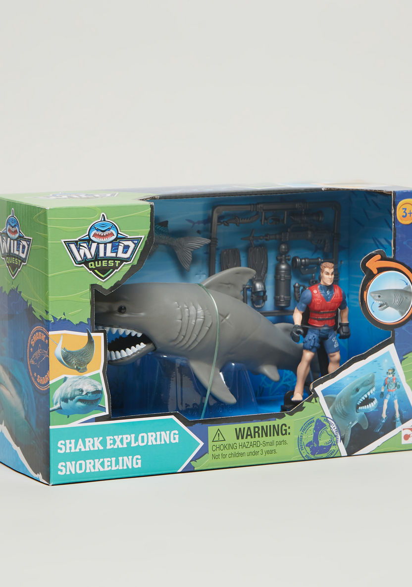 Wild Quest Shark Exploring Snorkeling Playset-Action Figures and Playsets-image-2