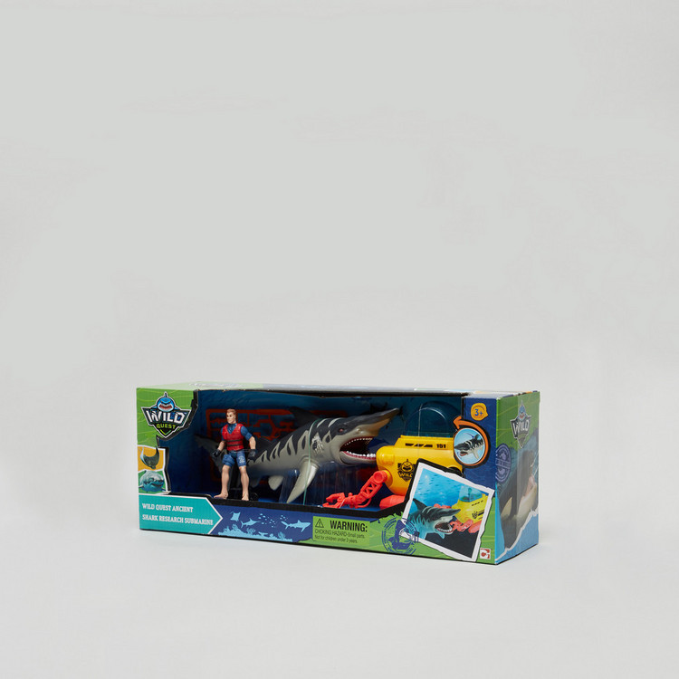Wild Quest Ancient Shark Research Submarine Playset