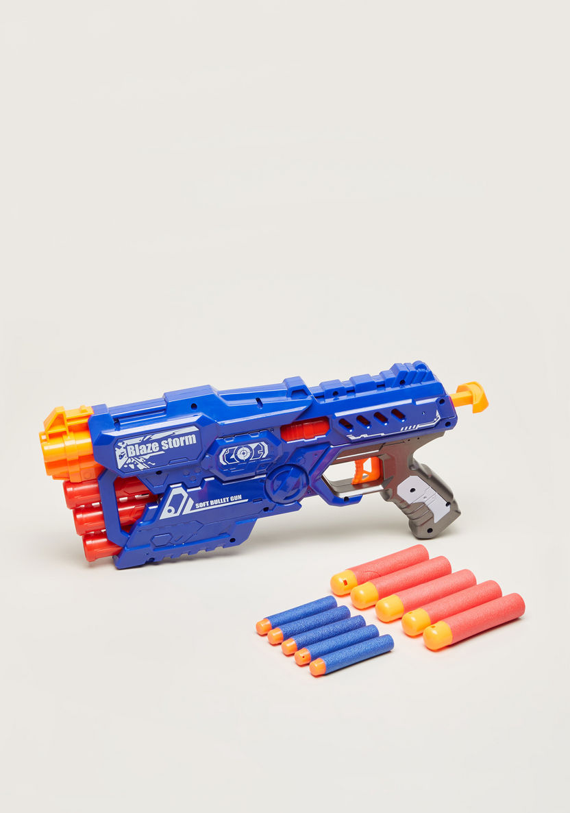 Blaze Storm Manual Soft Bullet Dart Gun Toy Set-Action Figures and Playsets-image-0
