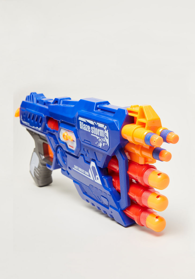 Blaze Storm Manual Soft Bullet Dart Gun Toy Set-Action Figures and Playsets-image-3
