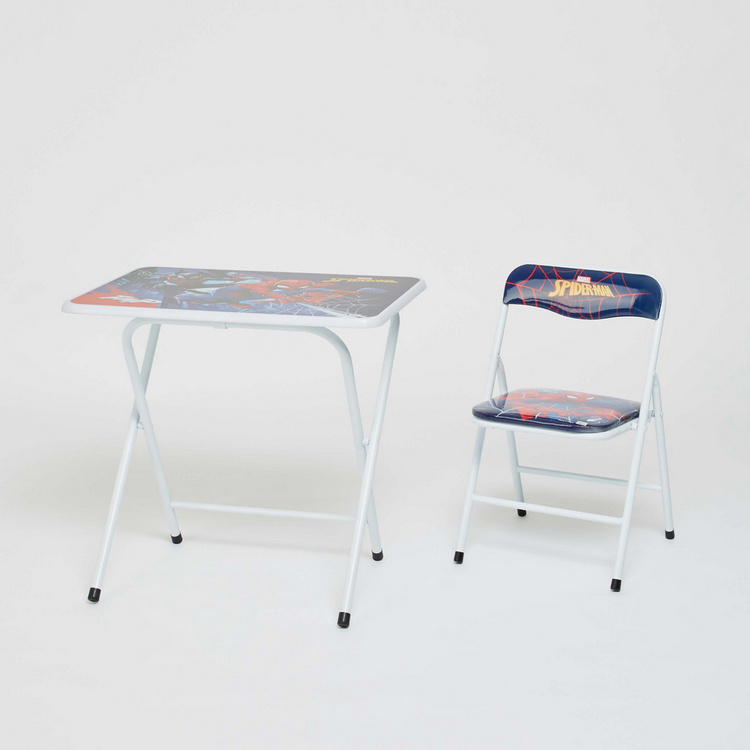 Disney Spider-Man Print Foldable Table and Chair