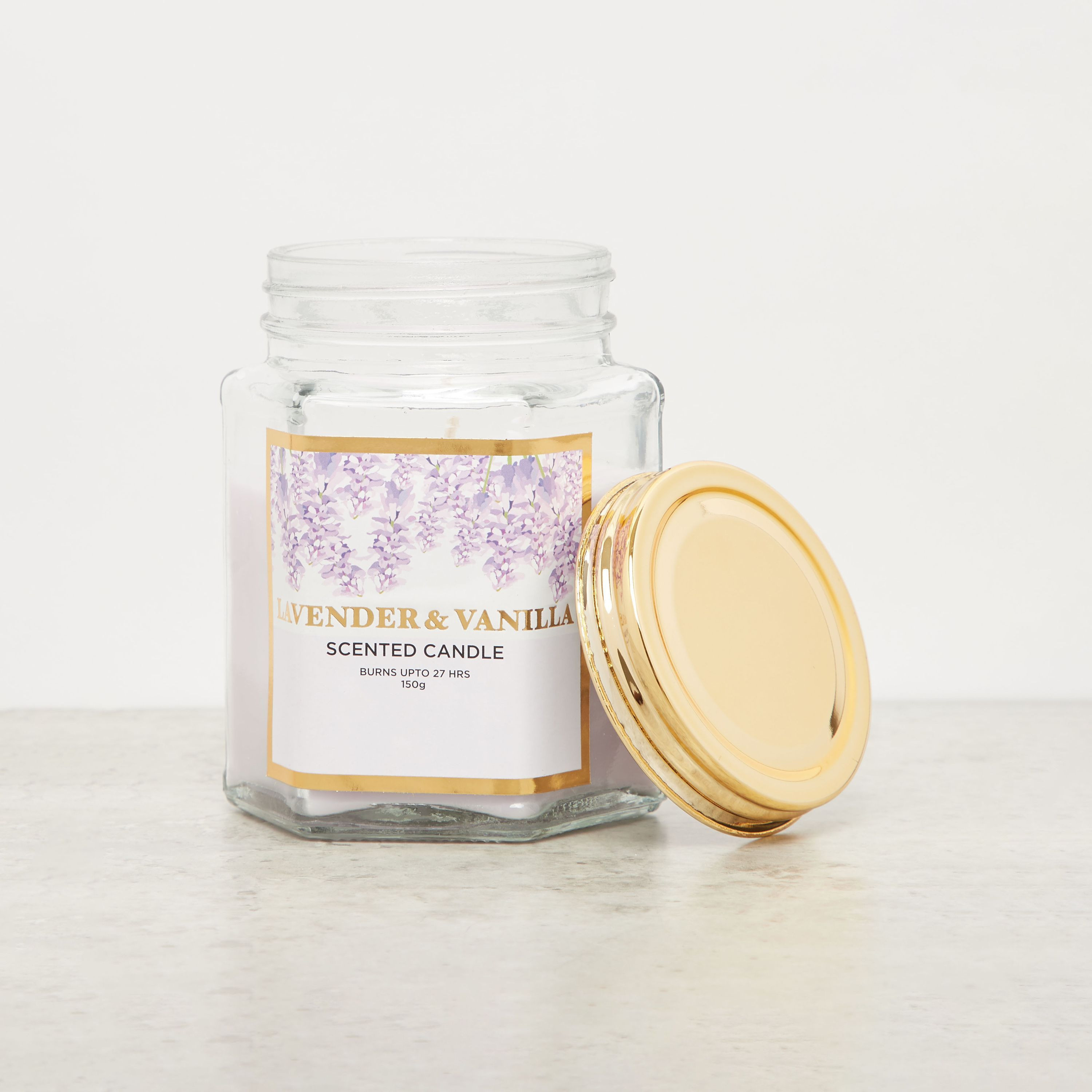 جرة شموع برائحة الفانيليا - 150 جم-household-homefragrance-candles-image-2